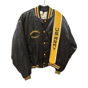 Vintage US Army Jacket Nylon bomber Womans "Friedberg Champion"  23 inch pit